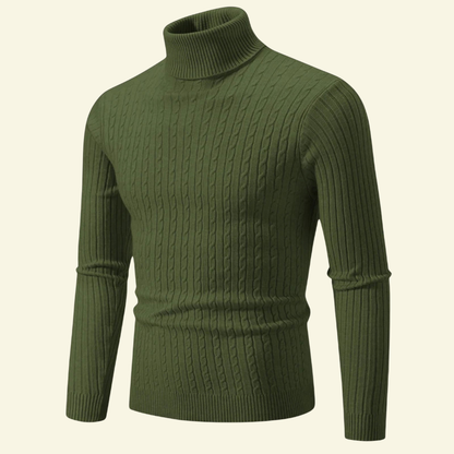 Sylvain – Grob Gestrickter Rollkragenpullover für Herren