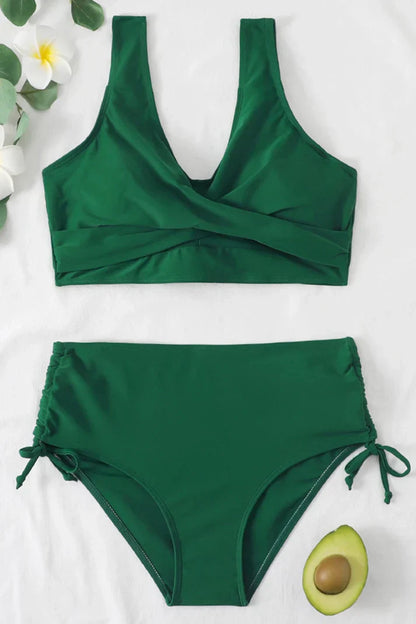 Sofia - Comfortabele en Tweedelige Push Up Bikini - met Verstelbare Opties en Hoge Taille