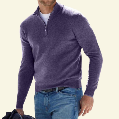 Marceau – Herrenpullover aus Wollmischung mit Klassischem Schnitt
