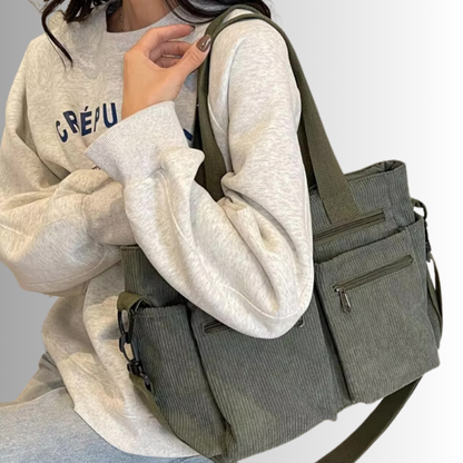 Urban Cord Tote | Schultertasche
