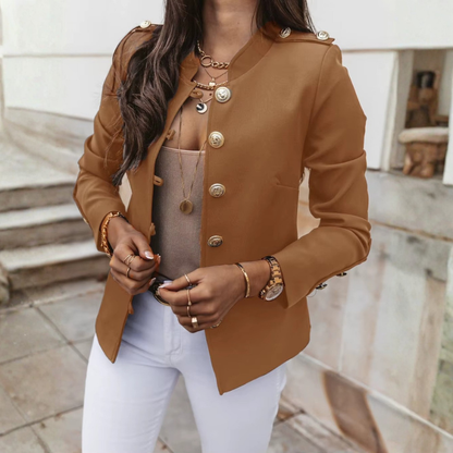 Alana - Long sleeve jacket with button closure