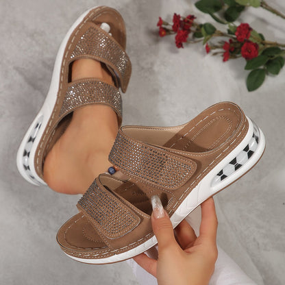 Nina - Sandales compensées femme coussin d’air