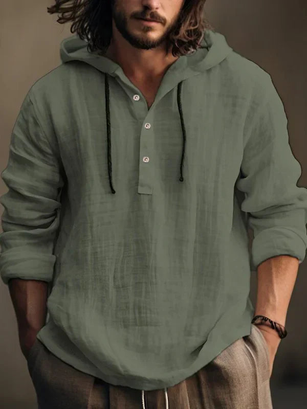 Hooded Linnen Trui