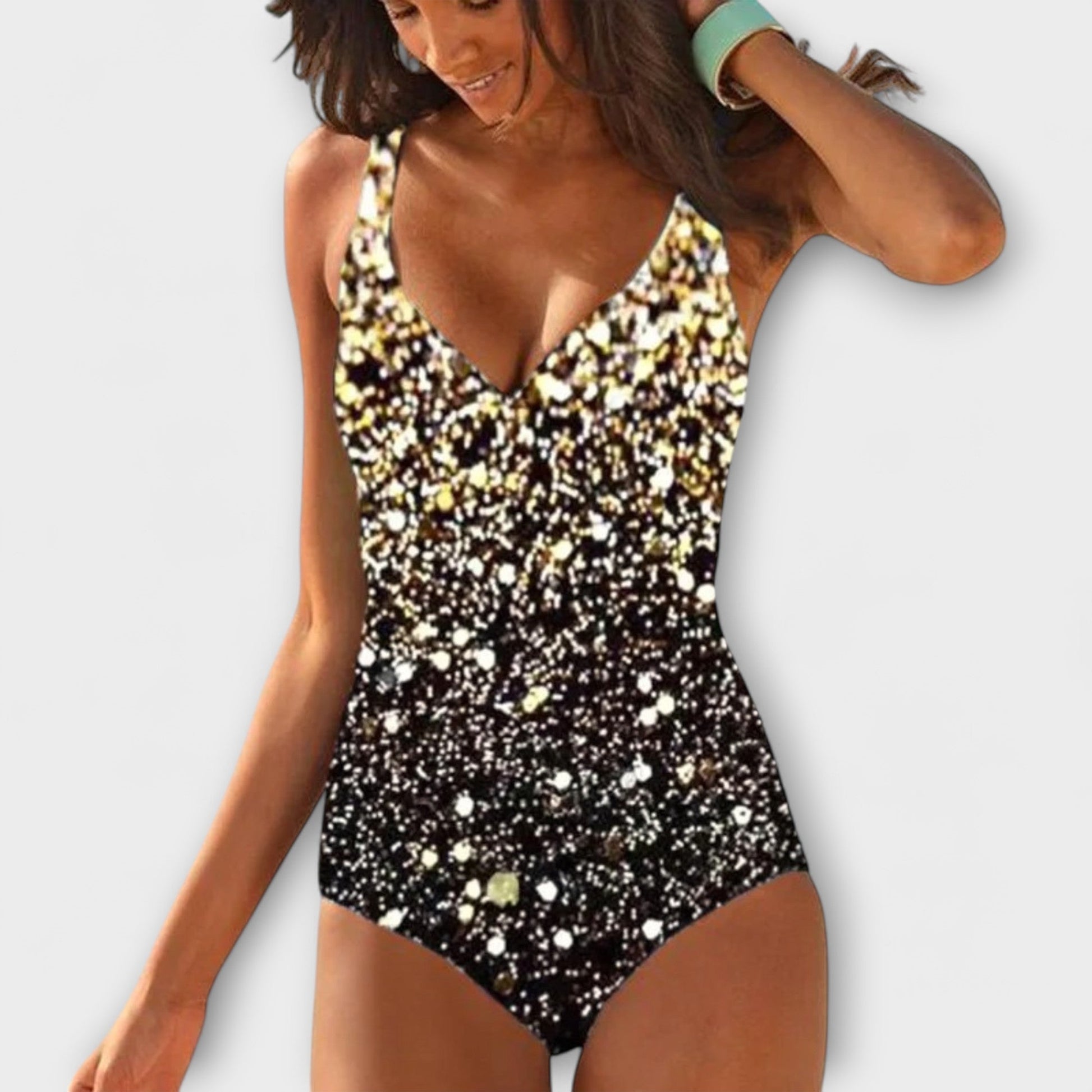 Women's Wrap-Front One-Piece Bikini Swimsuit