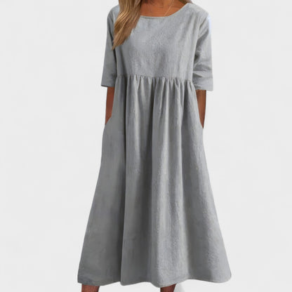 Catarina - Vestido de algodão lisonjeiro
