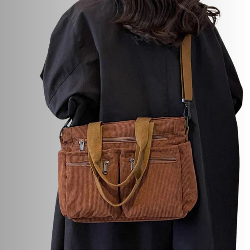 Urban Cord Tote | Schultertasche