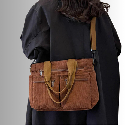 Urban Cord Tote | Schultertasche