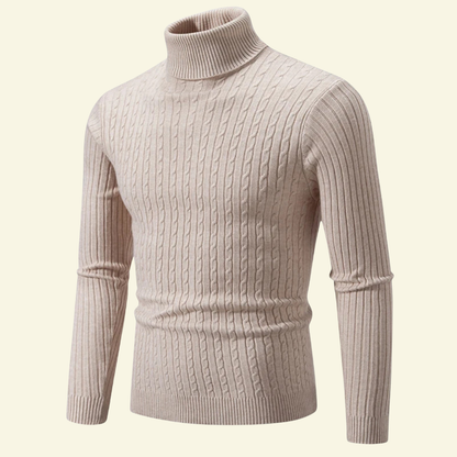 Sylvain – Grob Gestrickter Rollkragenpullover für Herren