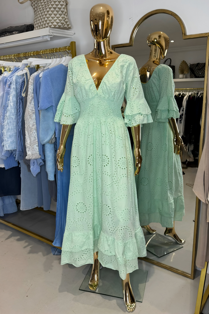 Kobiety Sukienka Maxi | Rękaw Trzy Czwarte