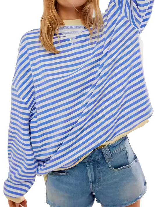 Judelle – Women’s Elegant Striped Jumper
