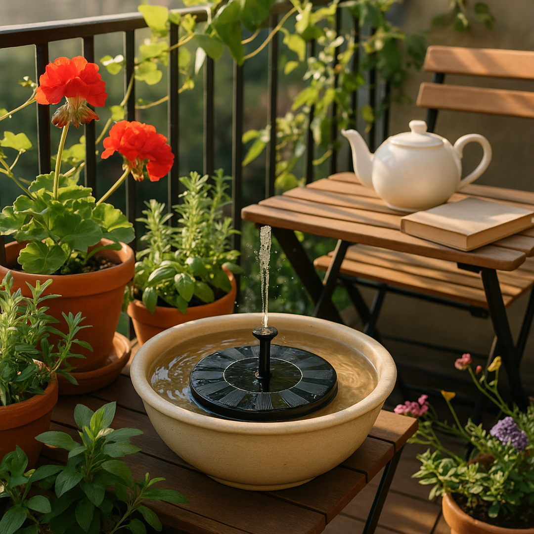 Solar Gartenbrunnen | Mehr Atmosphäre in deinem Garten Ohne Kabel oder Aufwand