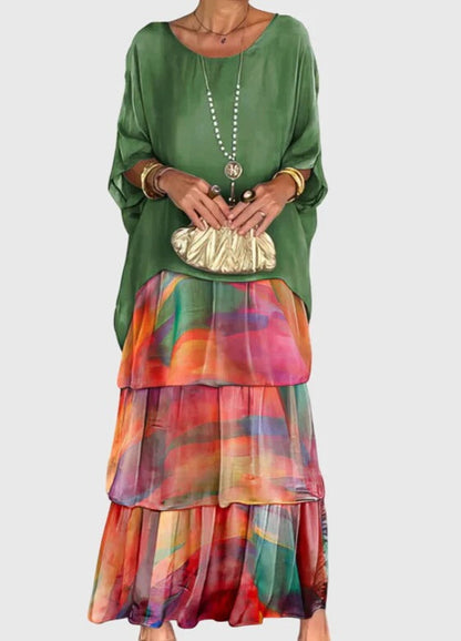 Carmel | Elegant Flowing Maxi Dress