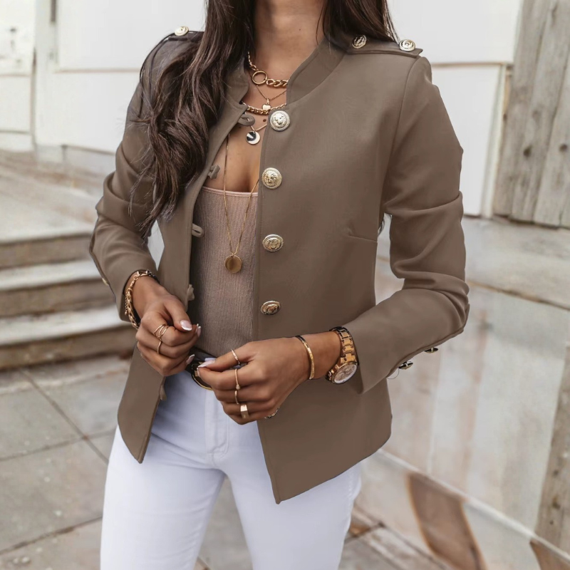 Alana - Long sleeve jacket with button closure