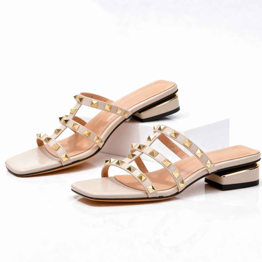 Isabel - Sandalias de Tacón con Detalles Elegantes