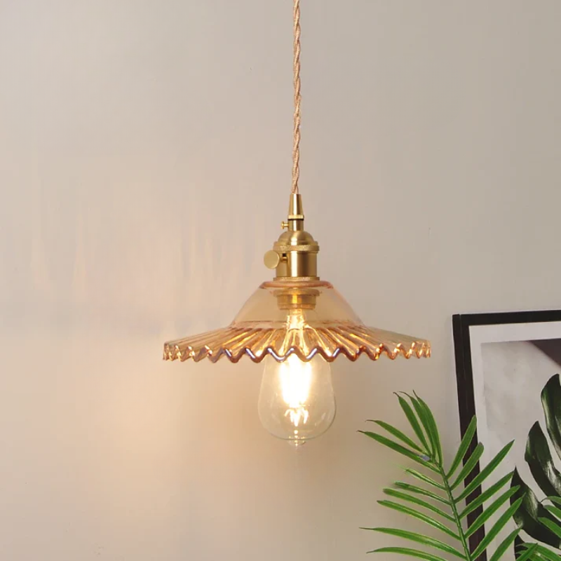 Virelian - Nordic Glas Hanglamp Met Koper