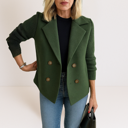 Martine™ – Elegantiška striukė su megztomis rankovėmis