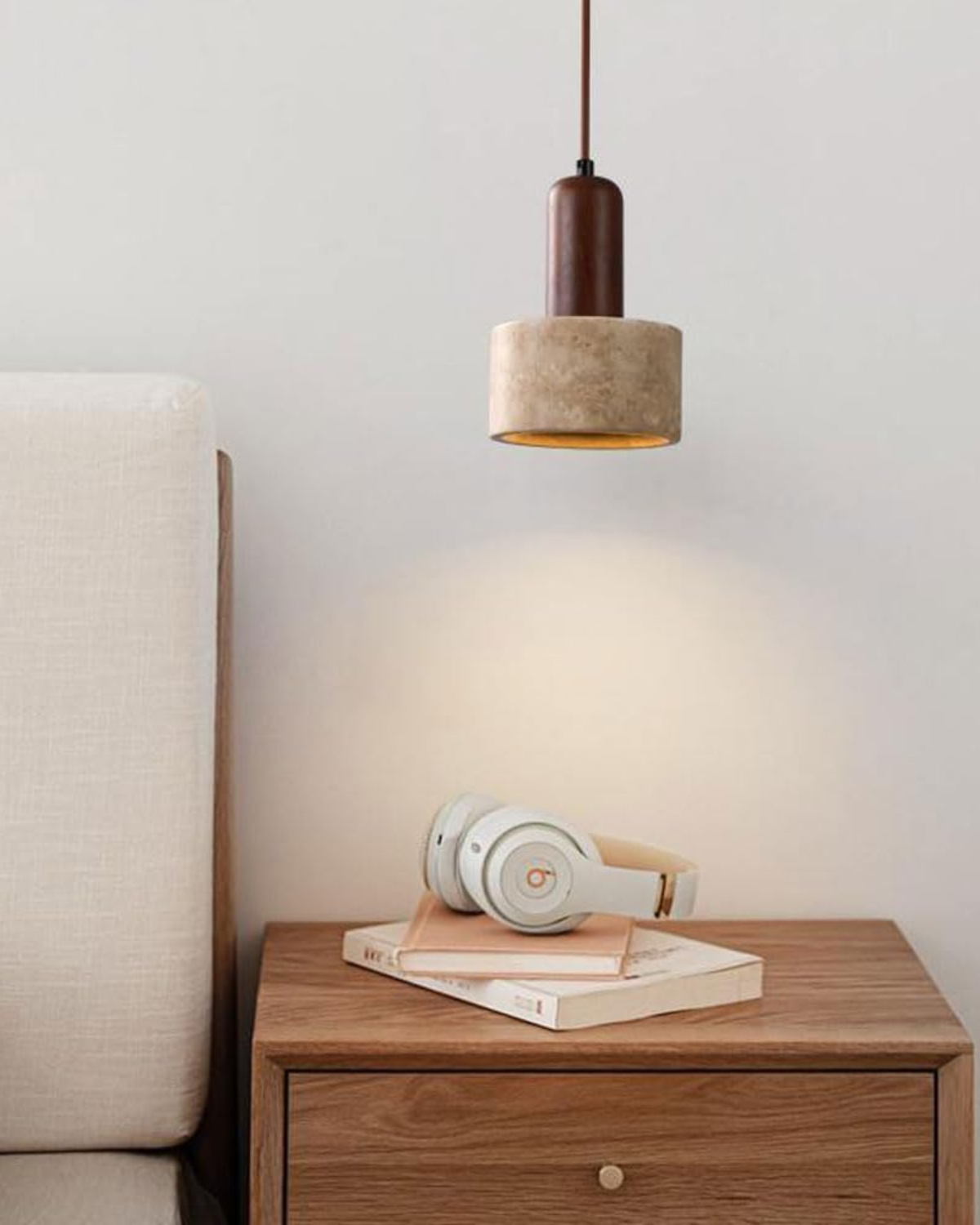 Stylowa Lampa Wisząca z Efektem Kamienia