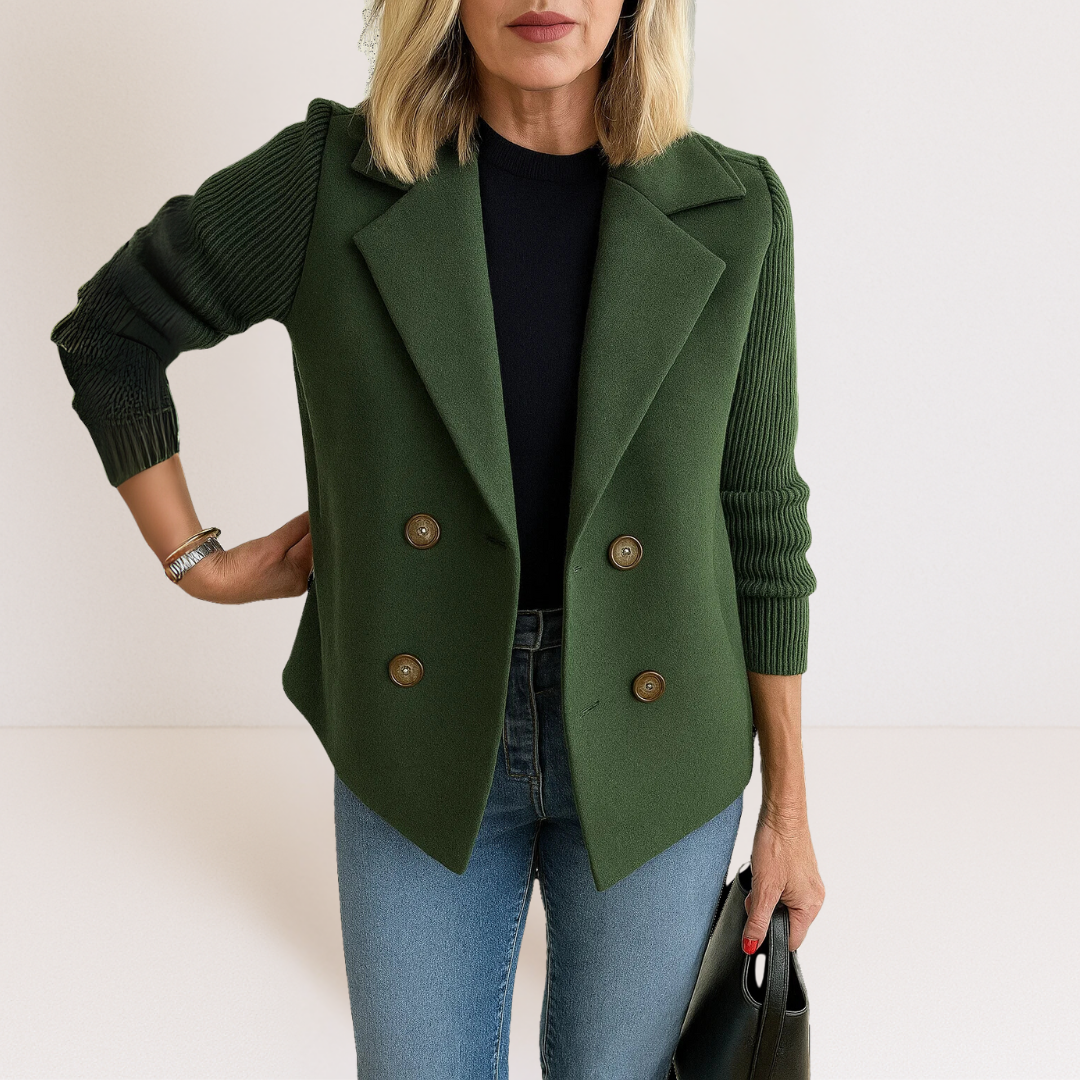 Celeste™ Knit Sleeve Blazer | Effortless Elegance & Everyday Sophistication