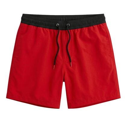 Maillot de Bain à Séchage Rapide pour Hommes avec Poches Zippées et Doublure en Filet