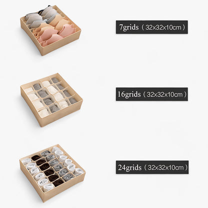 home & garden : Ondergoed Organizer - Opvouwbare Ladeverdeler - Houd Sokken en Bh's op een Nette Manier Gesorteerd in van Pantino