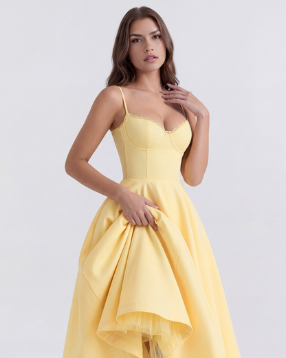 Belle - Robe midi avec couches de tulle et poches secrètes