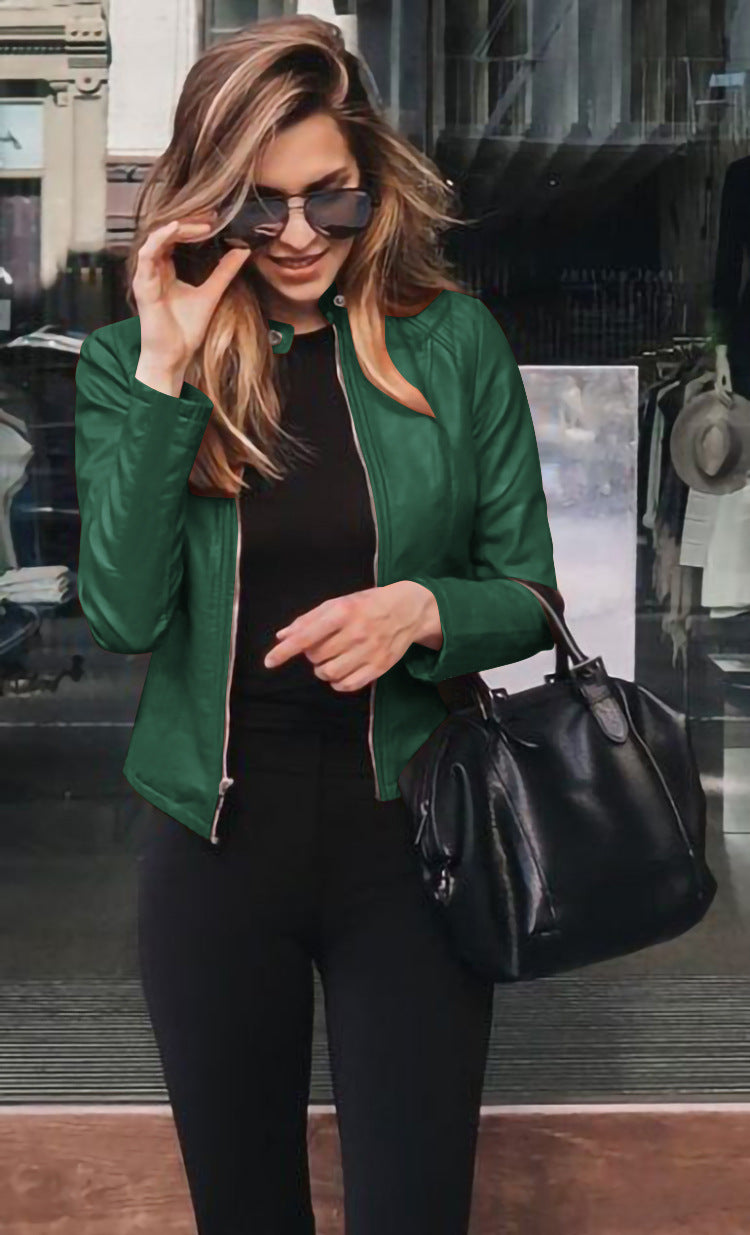 Novara - Slim Fit Eco Leather Jacket