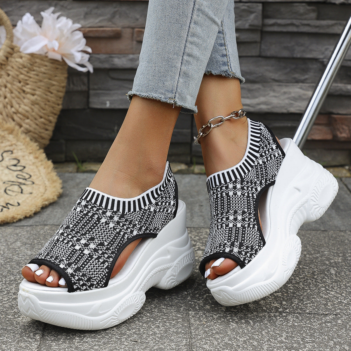 Tareen | Modische Sport-Sandalen mit dicker Sohle