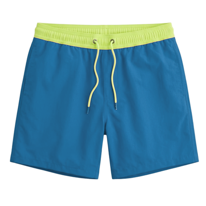 Maillot de Bain à Séchage Rapide pour Hommes avec Poches Zippées et Doublure en Filet