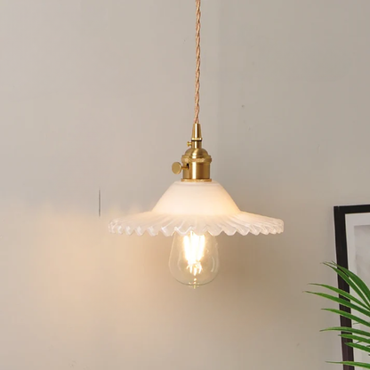 Virelian - Nordic Glas Hanglamp Met Koper