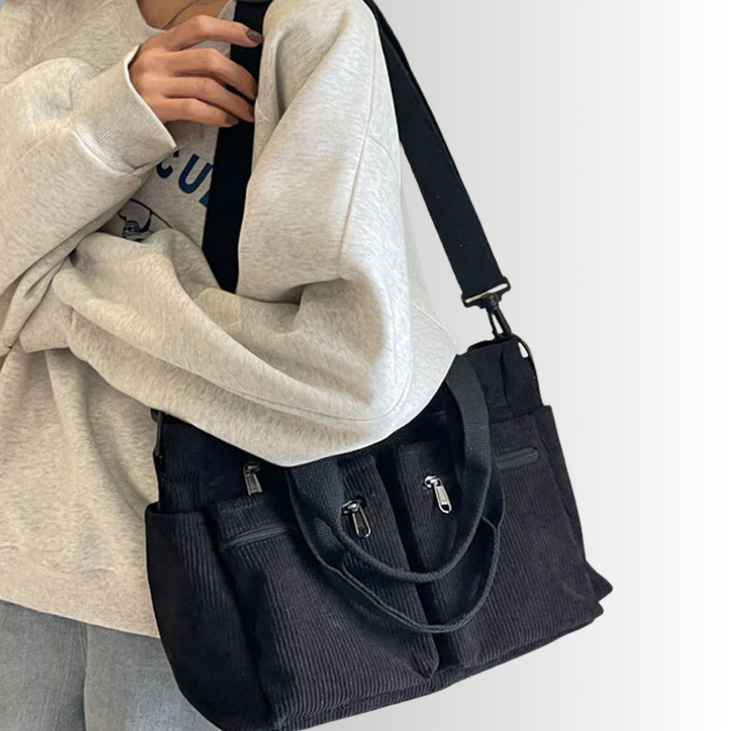 Urban Cord Tote | Schultertasche