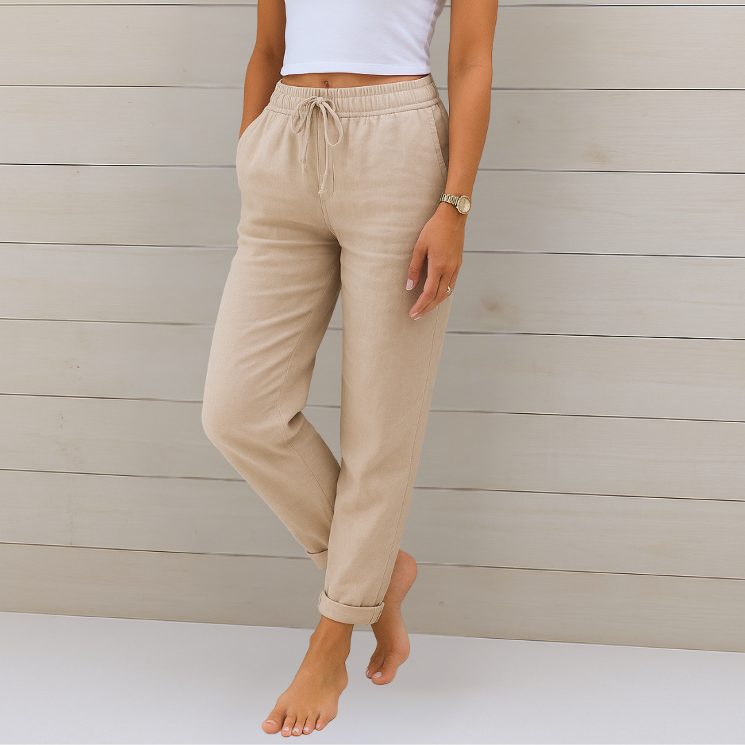 Berta | Linen Stretch Pants