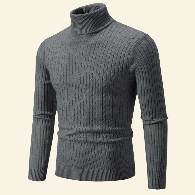 Sylvain – Grob Gestrickter Rollkragenpullover für Herren