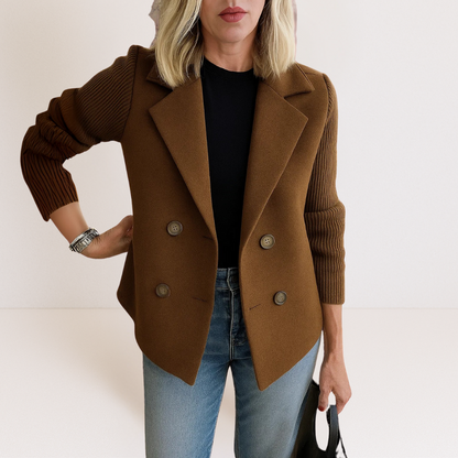 Martine™ – Elegantiška striukė su megztomis rankovėmis