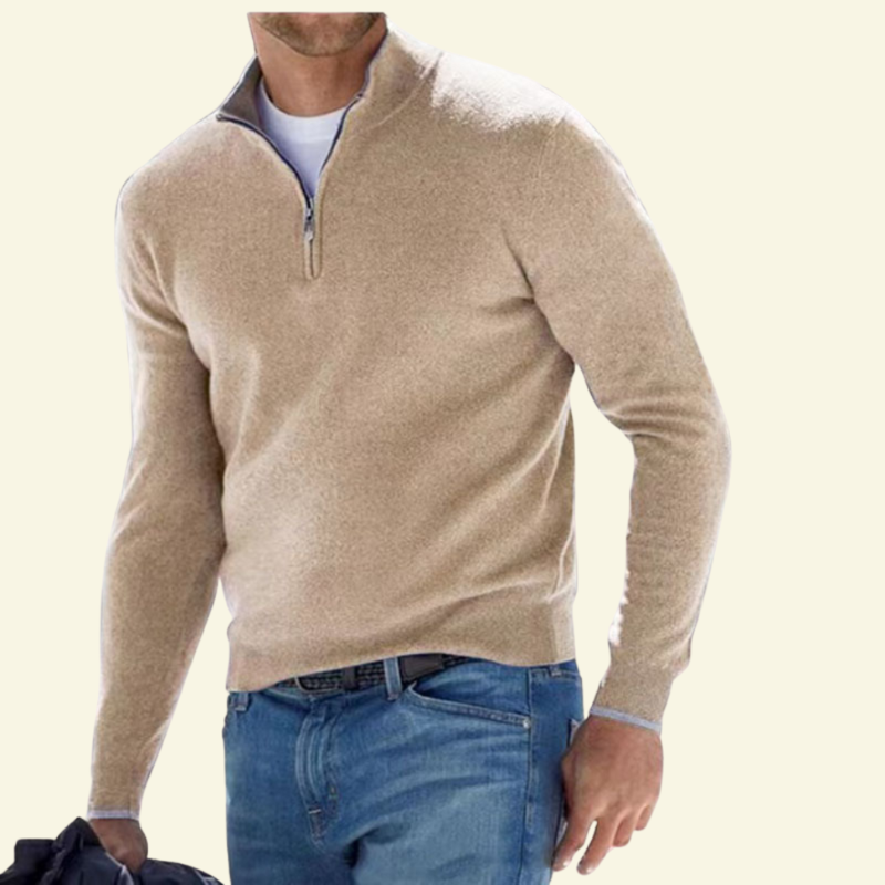 Marceau – Herrenpullover aus Wollmischung mit Klassischem Schnitt