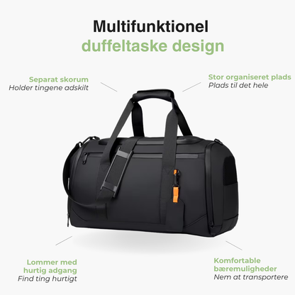 Rummelig Rejsetaske – Stor Kapacitet – Separat Skorum