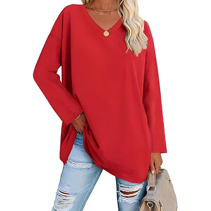 Rosalba™ Comfortable blouse with a neckline