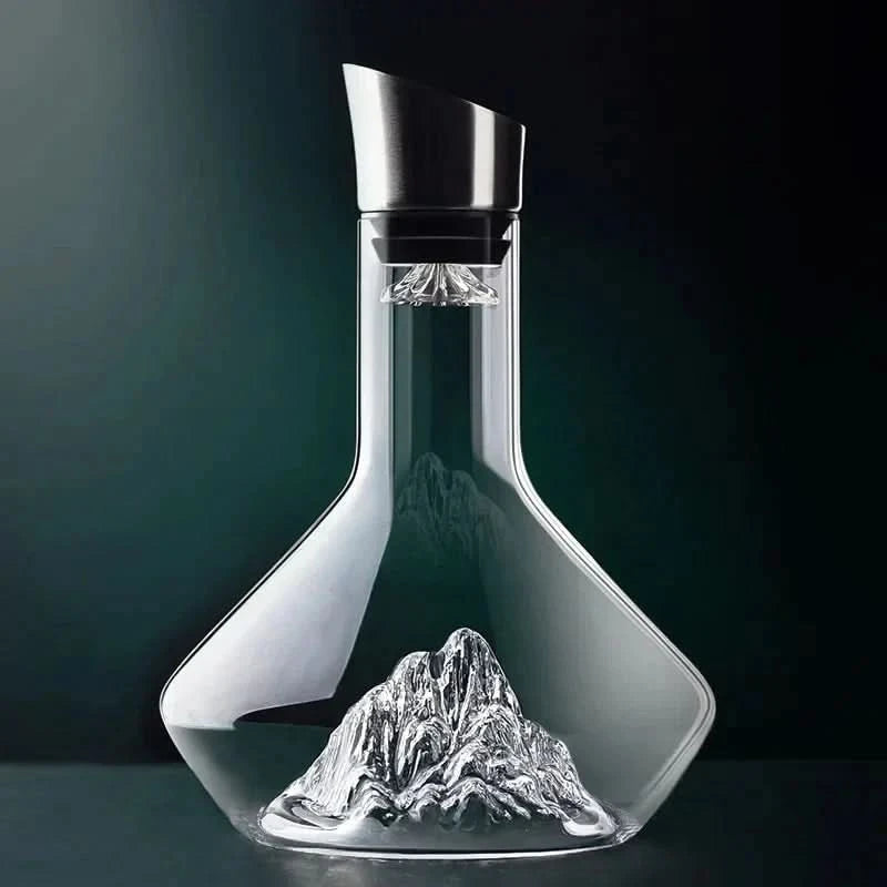 MEELANO 1500 ml Isbjergkrystal Vinkaraffel Blyfri Krystalkonstruktion Default