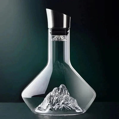 MEELANO 1500 ml Isbjergkrystal Vinkaraffel Blyfri Krystalkonstruktion Default