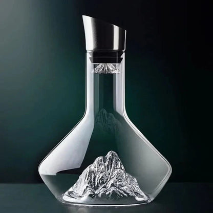 MEELANO 1500 ml Isbjergkrystal Vinkaraffel Blyfri Krystalkonstruktion