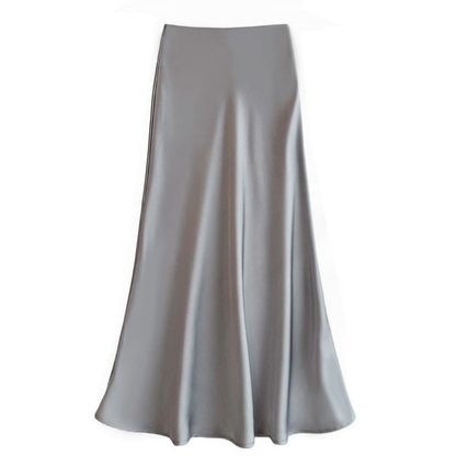 Damska Spódnica W Stylu Jedwabnym | Elegancka Spódnica Midi