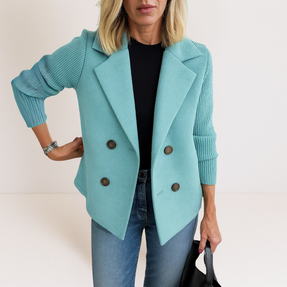 Martine™ – Elegantiška striukė su megztomis rankovėmis