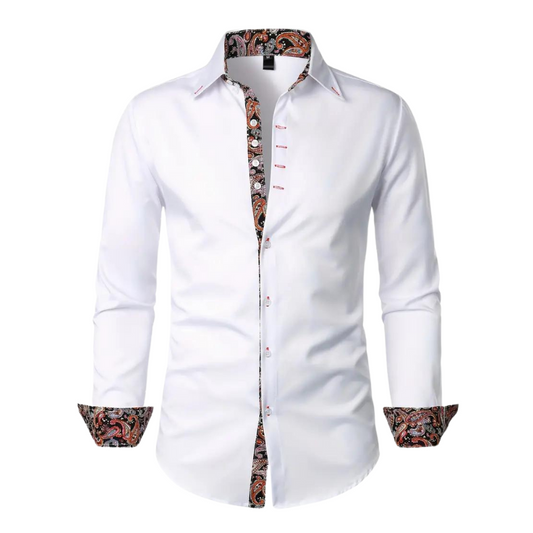 Camicia da uomo con dettagli Paisley