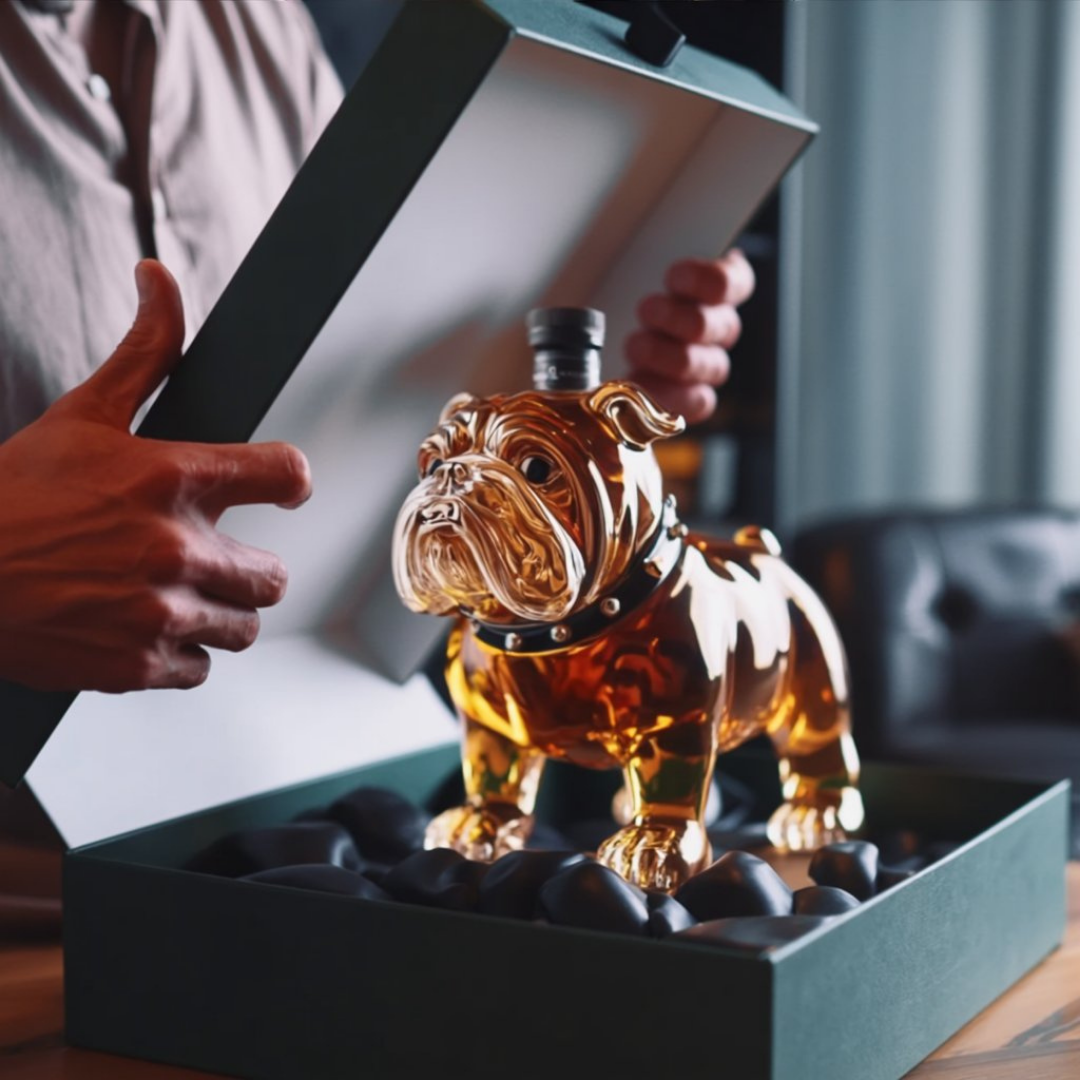 Whiskyfľaša - Bulldog Edícia