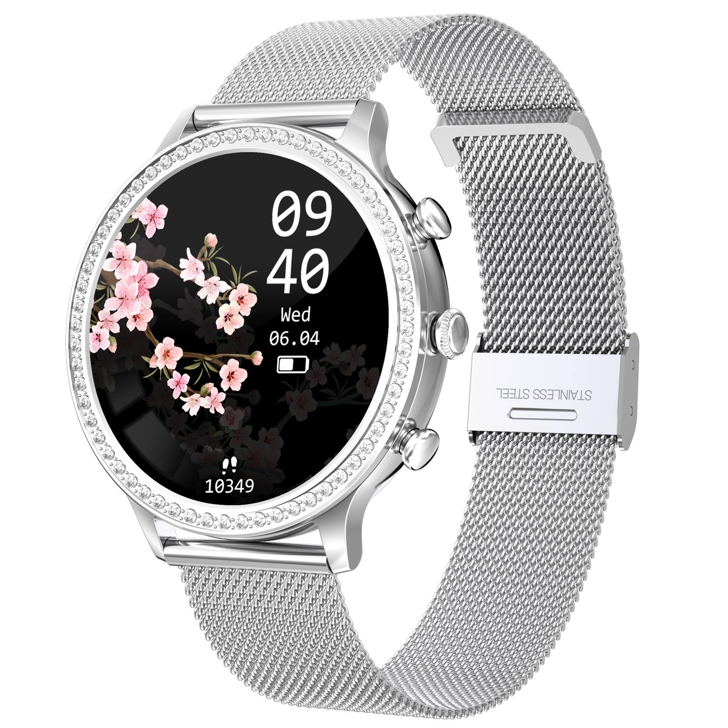 California Smartwatch für Damen – Strahlendes Glitzer-Design trifft auf Eleganz