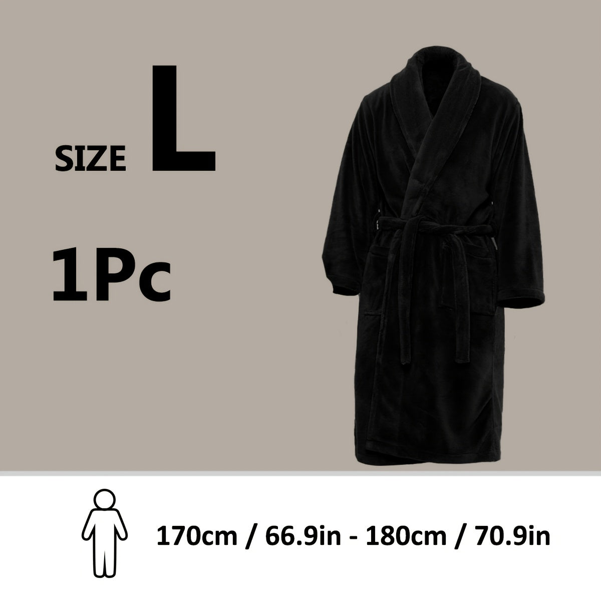 Luxe Unisex Coral Fleece Badjas – Ultra Zacht en Warm voor Jouw Comfort