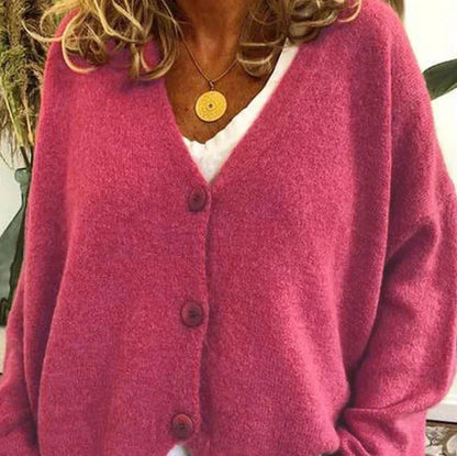 Diana | Women’s Cozy V-Neck Button Cardigan - Image 13