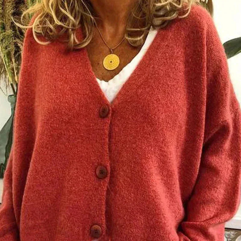 Diana | Women’s Cozy V-Neck Button Cardigan - Image 7