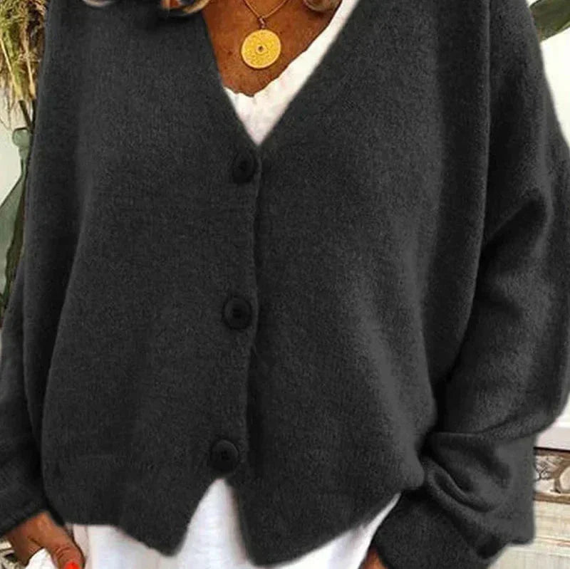 Diana | Women’s Cozy V-Neck Button Cardigan - Image 6