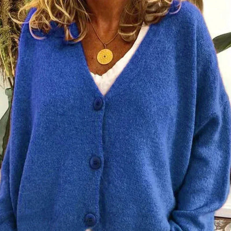 Diana | Women’s Cozy V-Neck Button Cardigan - Image 9