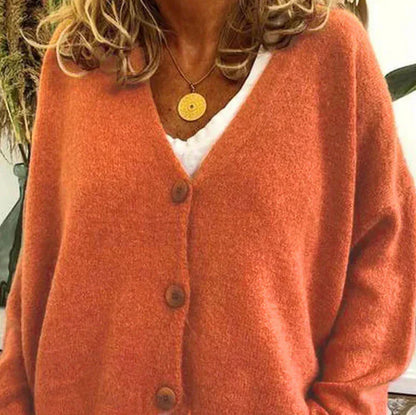 Diana | Women’s Cozy V-Neck Button Cardigan - Image 10